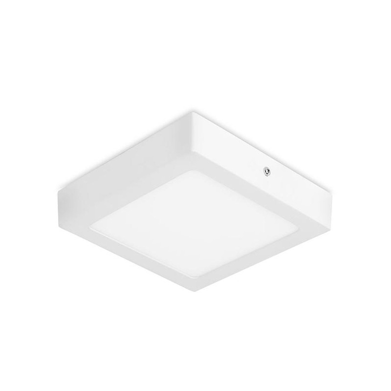 Downlight superficie Easy cuadrado blanco 12W 3000K Forlight